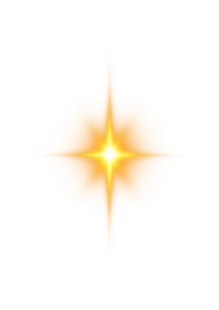 Golden glowing light effects isolated on transparent background. Solar flare with beams and spotlight. Glow effect. Starburst with sparkles. PNG. png