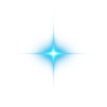 Blue glowing lights effects isolated on transparent background. Solar flare with beams and spotlight. Glow effect. Starburst with sparkles. PNG. png