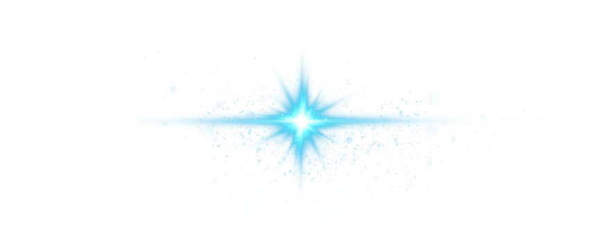 Blue glowing lights effects isolated on transparent background. Solar flare with beams and spotlight. Glow effect. Starburst with sparkles. PNG. png