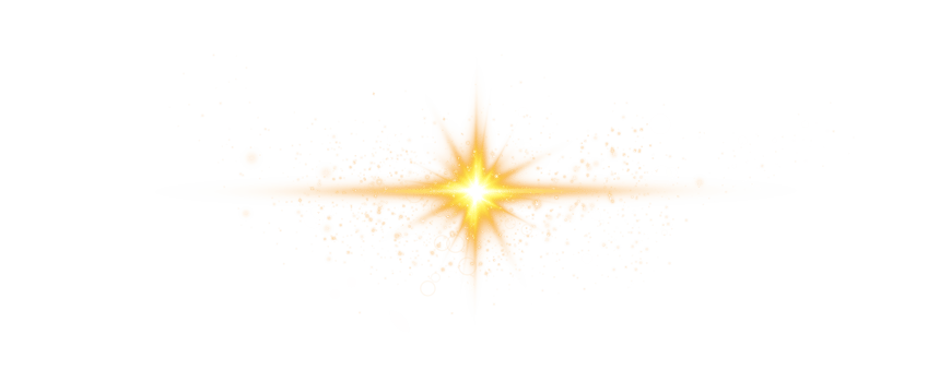 Golden glowing light effects isolated on transparent background. Solar flare with beams and spotlight. Glow effect. Starburst with sparkles. PNG. png