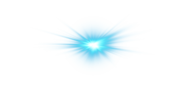 Blue glowing lights effects isolated on transparent background. Solar flare with beams and spotlight. Glow effect. Starburst with sparkles. PNG. png