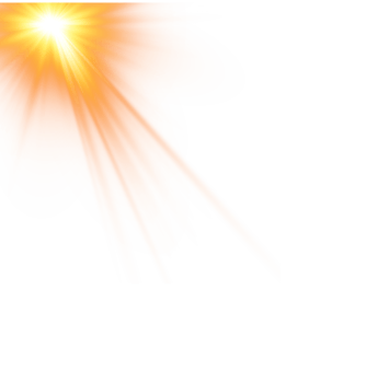 Golden glowing light effects isolated on transparent background. Solar flare with beams and spotlight. Glow effect. Starburst with sparkles. PNG. png