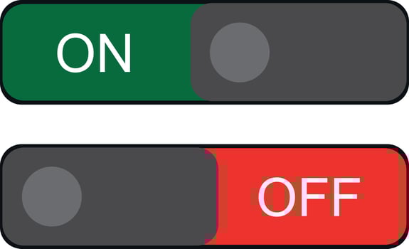 On-Off Button set illustration design vector