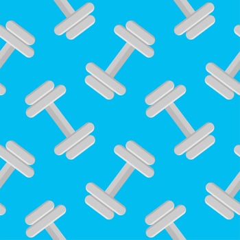 dumbell seamless pattern vector illustration