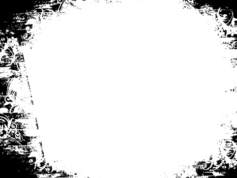 Grunge border texture background. Abstract frame overlay. PNG graphic illustration with transparent background.