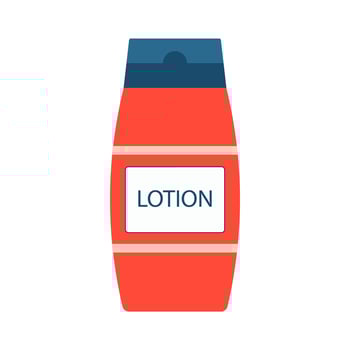 Bottle with lotion. Lotions Aftershave. After Shave Lotion. Tonic. Cologne. Micellar water. Flat vector illustration. Barber and barbershop.