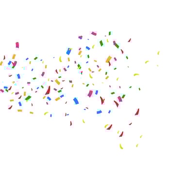 vector colorful confetti on white background EPS10.