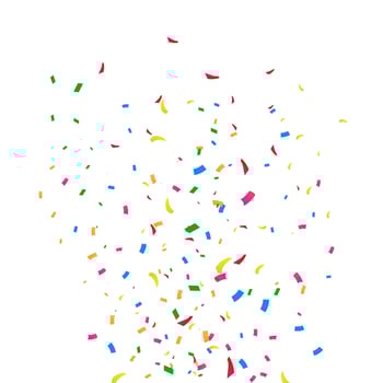 Party colorful confetti on white background EPS10. vector