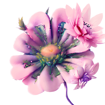 flower painting element png