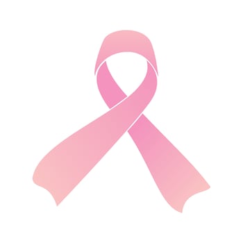 breast cancer awareness symbol. Pink ribbon design. Vector illustration