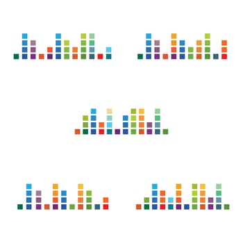 Sound waves vector illustration