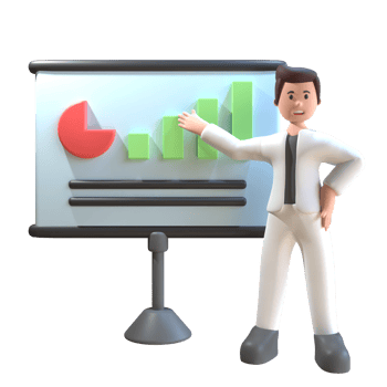3D illustration of a business man png