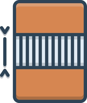 color icon for midsize vector