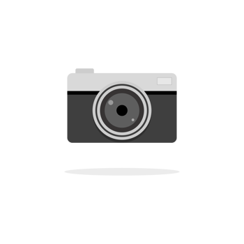 Photo camera in vintage style. Camera icon. Photography capture image equipment. png