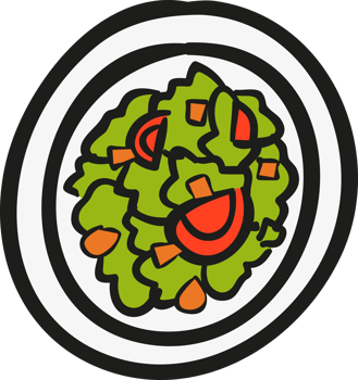 salad plate icon png