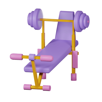 gym equipment 3d icon pack png