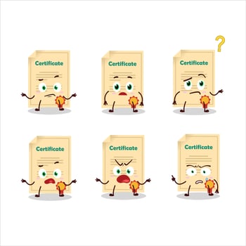 Cartoon character of award paper with what expression vector