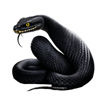black cobra illustration png