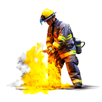 firefighter illustration aesthetic png