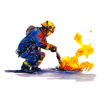 AI generative fire rescue png