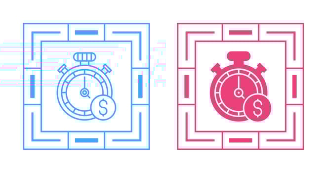Time Of Money Vector Icon