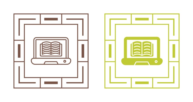 Online Learning Vector Icon