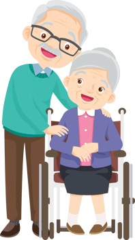 Grandparents,elderly people,grandfather and grandmother, characters in various activities png