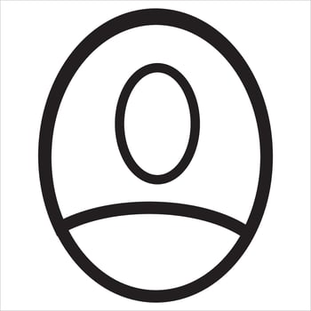 Vector, Image of people icon, Black and white color, with transparent background vector