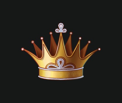 Premium Golden crown in vector