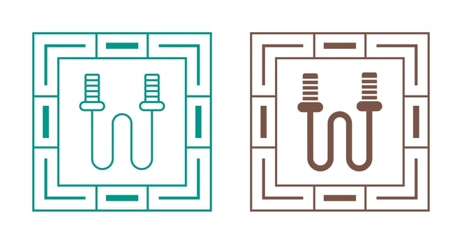 Skipping Vector Icon