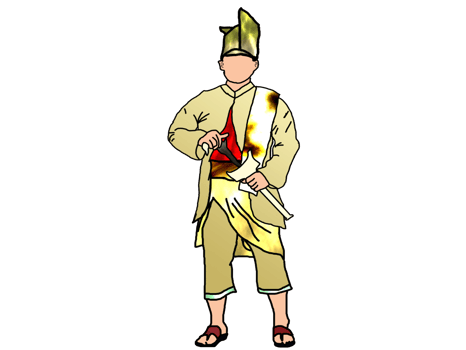 design aristocratic costume for Malay Nusantara warrior png