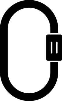 Carabiner Vector Icon Design