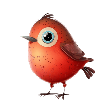 red bird cartoon png