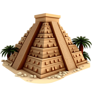 Ancient Aztec pyramid png