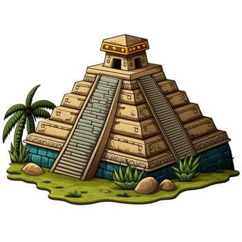 Ancient Aztec pyramid png