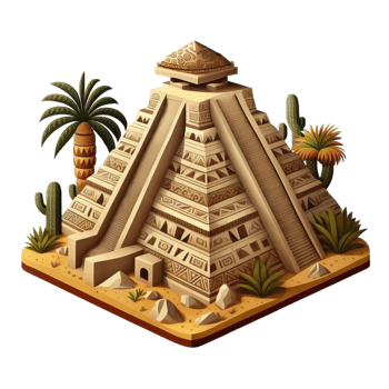 Ancient Aztec pyramid png