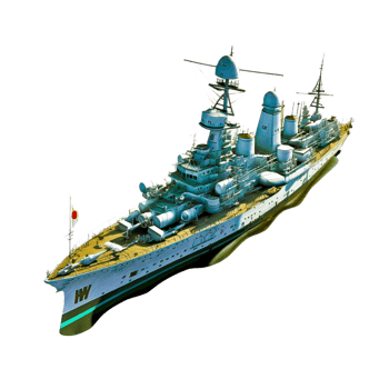 AI generative Torpedo boat png