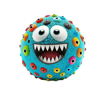 Funny Cartoon Ball png