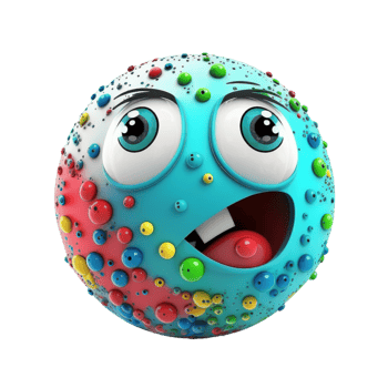 Funny Cartoon Ball png