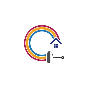 Paint Logo Template vector icon