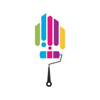 Paint Logo Template vector icon