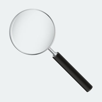 Magnifying Glass Vector Illustration.