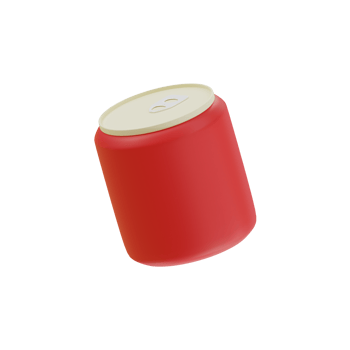 3d icon of fast food soda can png