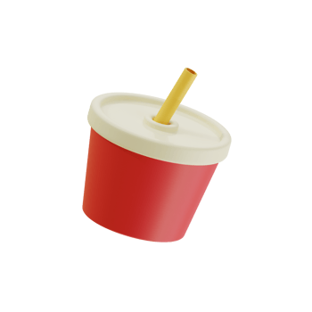 3d soft drink fast food icon png
