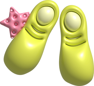 illustration 3d. Summer sea shoes icon. For design. png