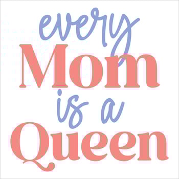 Every mom is a queen. Mother's day retro typography t-shirt design vector
