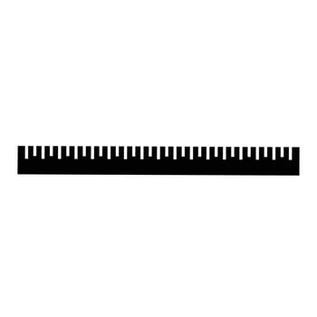 Black ruler icon on white background vector