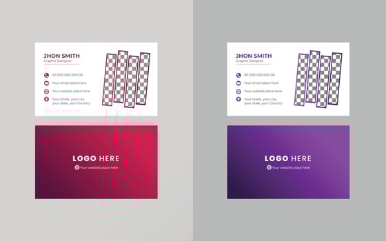 Vector Business cards and Modern Creative and Clean template. simple minimal Business Card  layout design.