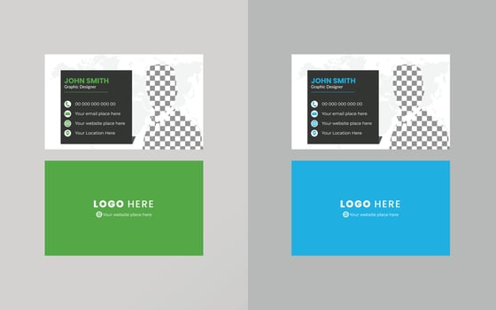Vector Business cards and Modern Creative and Clean template. simple minimal Business Card  layout design.