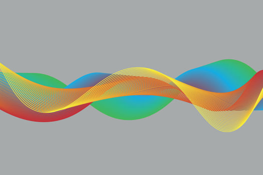 colorful gradient wave line. fluid abstract background. suitable for landing page and computer desktop wallpaper vector